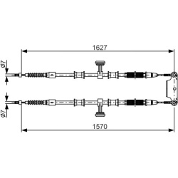 trosas, stovėjimo stabdys
                                BOSCH                                                1 987 482 147