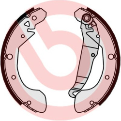 stabdžių trinkelių komplektas ESSENTIAL LINE
                                BREMBO                                       