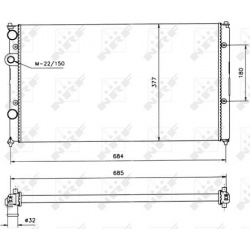Aušinimo radiatorius
                                NRF                                                58093, NRF, 58093, a