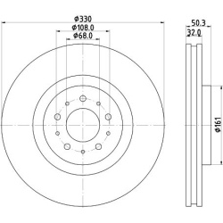 stabdžių diskas (1vnt) PRO
                                HELLA                                8DD 355 115-591, Nenurodyta