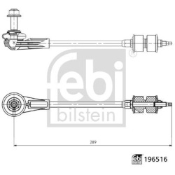stabilizatoriaus traukė
                                FEBI BILSTEIN                                                196516,