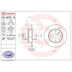 stabdžių diskas (1vnt) PRIME LINE
                                BREMBO                                                08.