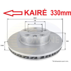 Stabdžių diskas (1VNT), priekis
                                COMLINE                                                ADC1