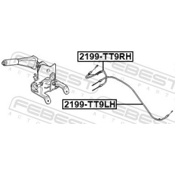 trosas, stovėjimo stabdys
                                FEBEST                                2199-TT9LH, Nenurodytas gami
