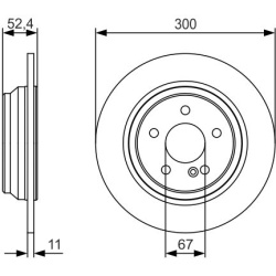 stabdžių diskas (1vnt)
                                BOSCH                                0986479S33, BOSCH, 0986479S33, 