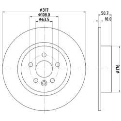 stabdžių diskas (1vnt) PRO High Carbon
                                HELLA                                8DD 355 131-851