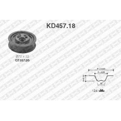 paskirstymo diržo komplektas
                                SNR                                KD457.18, SNR, KD457.18, aut
