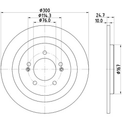 stabdžių diskas (1vnt) PRO
                                HELLA                                8DD 355 118-241, Nenurodyta