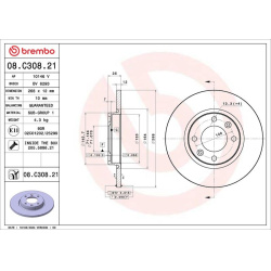 stabdžių diskas (1vnt) PRIME LINE - UV Coated
                                BREMBO                                       