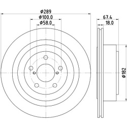 stabdžių diskas (1vnt) PRO
                                HELLA                                8DD 355 115-121, Nenurodyta