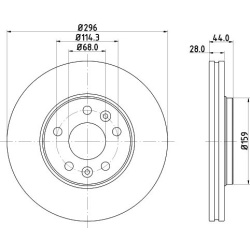 stabdžių diskas (1vnt) PRO
                                HELLA                                8DD 355 122-601, Nenurodyta