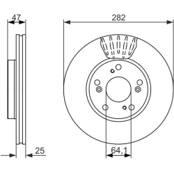 stabdžių diskas (1vnt)
                                BOSCH                                0986479686, BOSCH, 0986479686, 