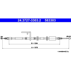 trosas, stovėjimo stabdys
                                ATE                                24.3727-3303.2, ATE, 243727-330
