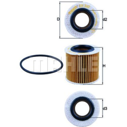 Filtras tepalo
                                MAHLE                                                OX360D, MAHLE, OX360D, au