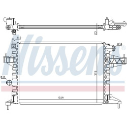 Aušinimo radiatorius
                                NISSENS                                63008, NISSENS, 63008, auto deta