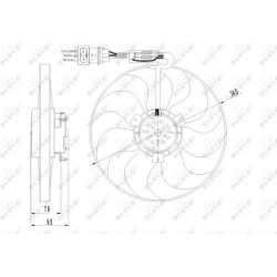 ventiliatorius, radiatoriaus
                                NRF                                                47064, NRF, 4