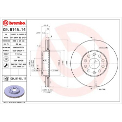 stabdžių diskas (1vnt) PRIME LINE
                                BREMBO                                                09.