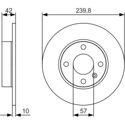 stabdžių diskas (1vnt)
                                BOSCH                                0986479S52, BOSCH, 0986479S52, 