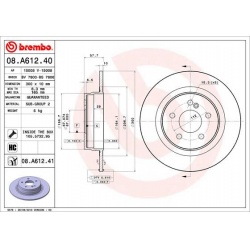 stabdžių diskas (1vnt) PRIME LINE - UV Coated
                                BREMBO                                       