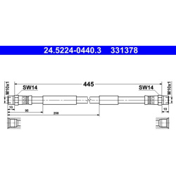 stabdžių žarnelė
                                ATE                                24.5224-0440.3, ATE, 24.5224-0440.3, 