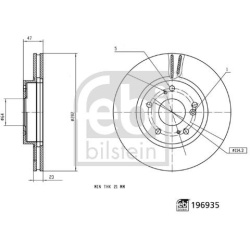 stabdžių diskas (1vnt)
                                FEBI BILSTEIN                                                196935,