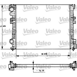 Radiatorius, variklio aušinimas
                                VALEO                                                731166,