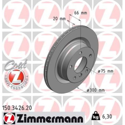 stabdžių diskas (1vnt) COAT Z
                                ZIMMERMANN                                150.3426.20, Nenuro