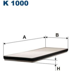 filtras, salono oras
                                FILTRON                                                K1000, Nenurodyta