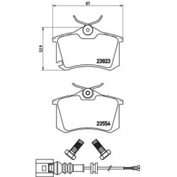 stabdžių trinkelių rinkinys, diskinis stabdys PRIME LINE
                                BREMBO                           