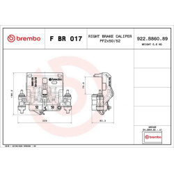 stabdžių apkaba PRIME LINE
                                BREMBO                                F BR 017, BREMBO, FBR017, 