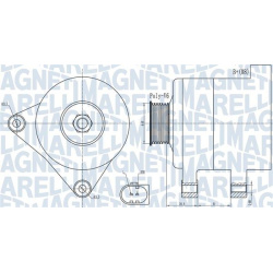 kintamosios srovės generatorius
                                MAGNETI MARELLI                                063731985010,