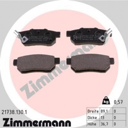 stabdžių trinkelių rinkinys, diskinis stabdys
                                ZIMMERMANN                                21