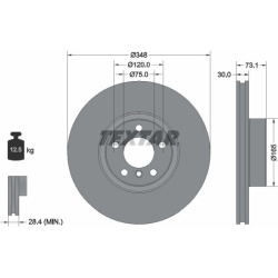 stabdžių diskas (1vnt) PRO+
TEXTAR 92320505,