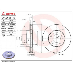 stabdžių diskas (1vnt) PRIME LINE
                                BREMBO                                                09.