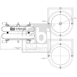 pneumatinė oro pagalvė
                                FEBI BILSTEIN                                                170120,