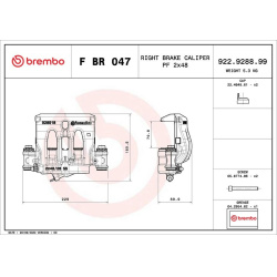 stabdžių apkaba PRIME LINE
                                BREMBO                                F BR 047, BREMBO, FBR047, 