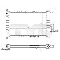 radiatorius, variklio aušinimas
                                TYC                                                706-0023-