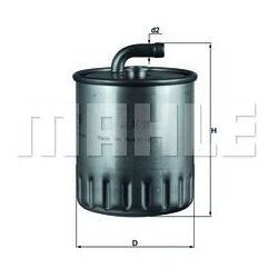 Filtras kuro diesel
                                MAHLE                                                KL179, MAHLE, KL179,