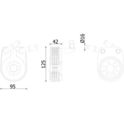 alyvos aušintuvas, variklio alyva BEHR
                                MAHLE                                CLC280000S, MAHL