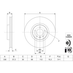 stabdžių diskas (1vnt)
                                BOSCH                                0 986 479 K03, BOSCH, 0 986 479