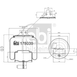 pneumatinė oro pagalvė
                                FEBI BILSTEIN                                                178039,
