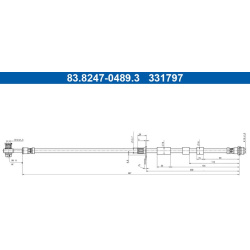 stabdžių žarnelė
                                ATE                                                83.8247-0489.3, ATE, 