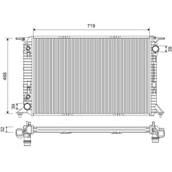Radiatorius, variklio aušinimas
                                VALEO                                                701228,