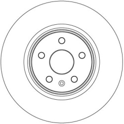stabdžių diskas (1vnt) TRW SINGLE
                                                DF6585S, TRW, DF6585S, auto detalė