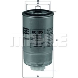 Filtras kuro diesel
                                MAHLE                                                KC195, MAHLE, KC195,