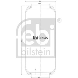 pneumatinė oro pagalvė
                                FEBI BILSTEIN                                                20945, 