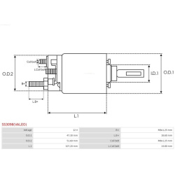 solenoidinis jungiklis, starteris Brand new Valeo
                                AS-PL                                SS3098