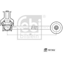 stabilizatoriaus traukė
                                FEBI BILSTEIN                                                197302,