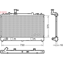 radiatorius, variklio aušinimas
                                DENSO                                DRM44037, DENSO, DRM440