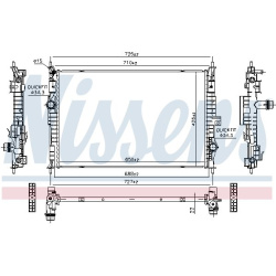 radiatorius, variklio aušinimas
                                NISSENS                                                60718